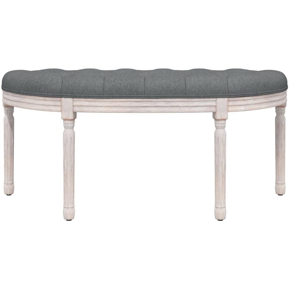 Panca Grigio Scuro 110,5x45x49 Cm In Tessuto - Foto 6