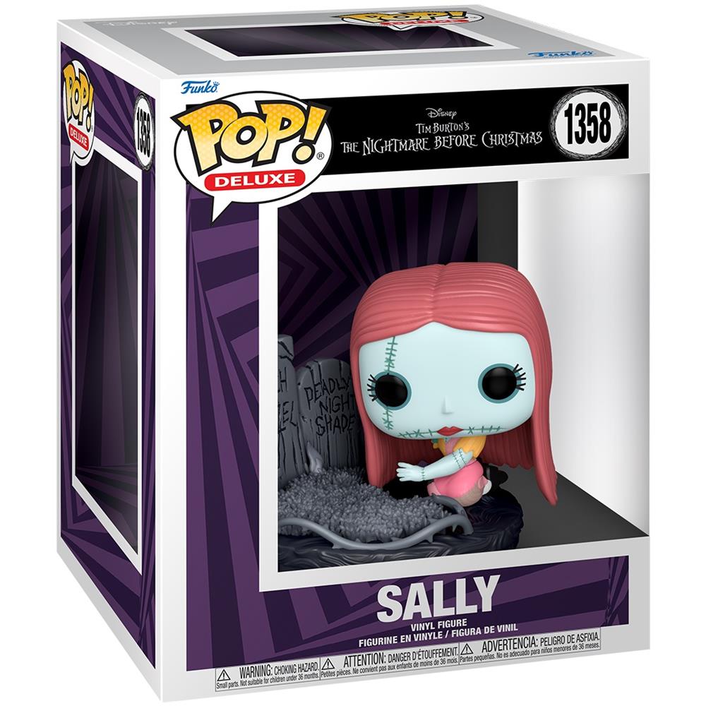Nightmare Before Christmas 30th Pop! Disney Deluxe Vinyl Figure Sally W /gravestone - Foto 2