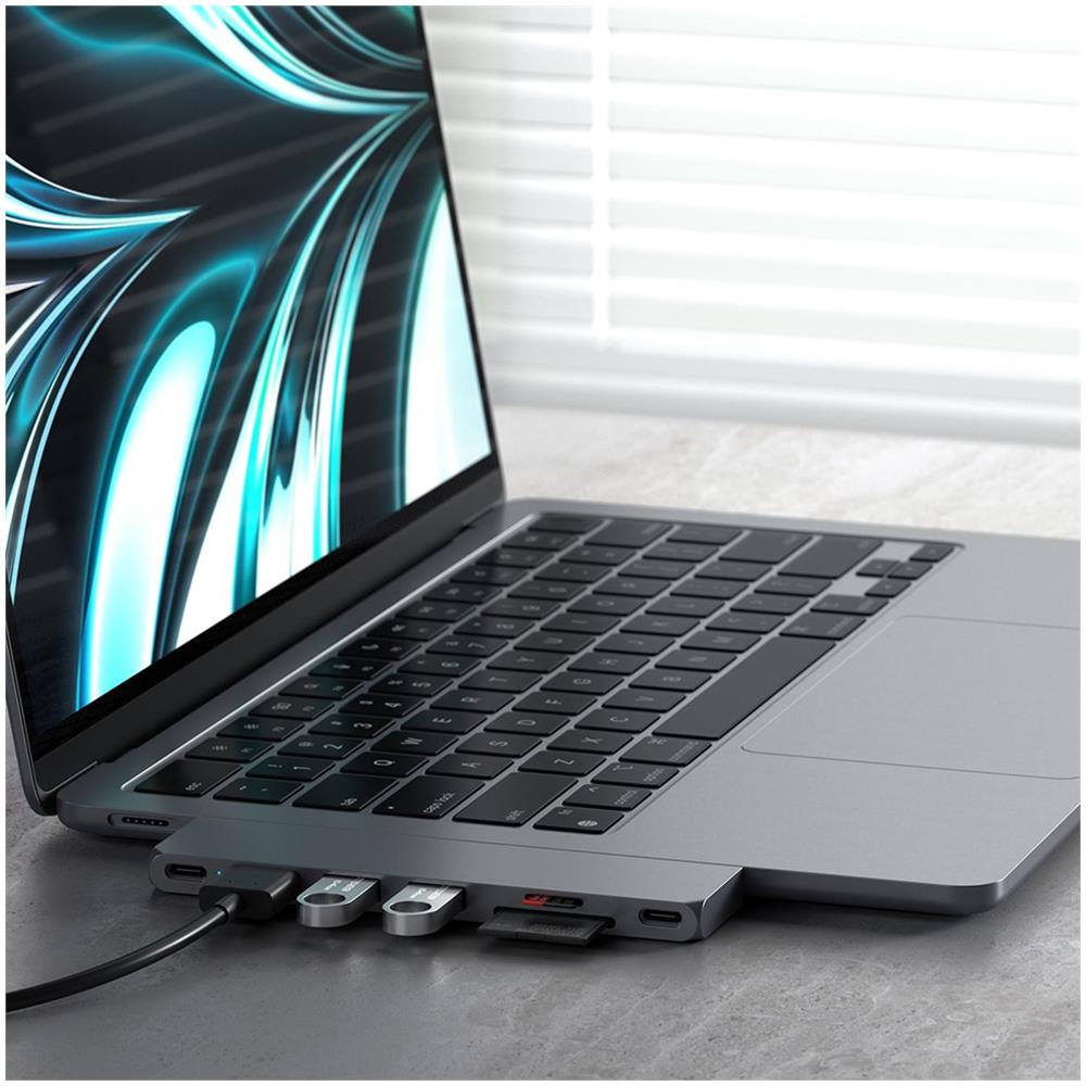 Adattatore per Macbook Pro Hub Slim, Grigio - Foto 5