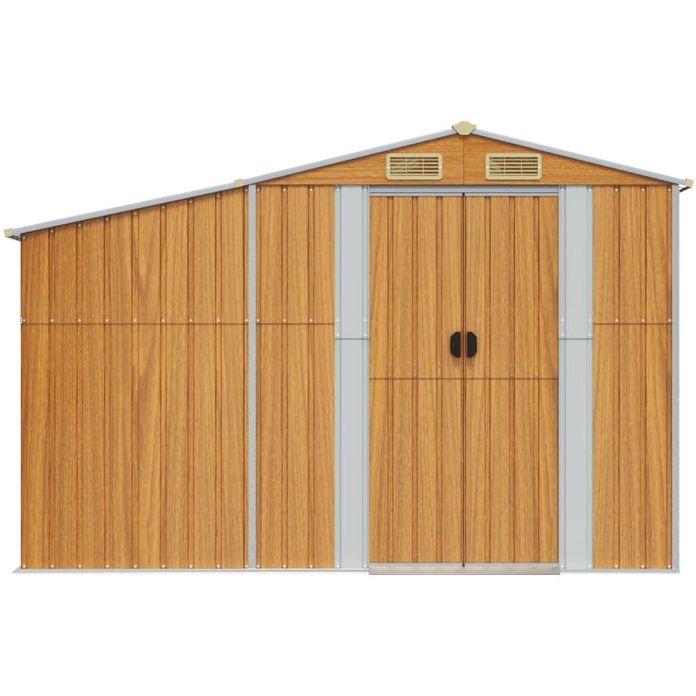 Capanno Giardino Marrone Chiaro 277x192,5x179cm Acciaio Zincato - Foto 2