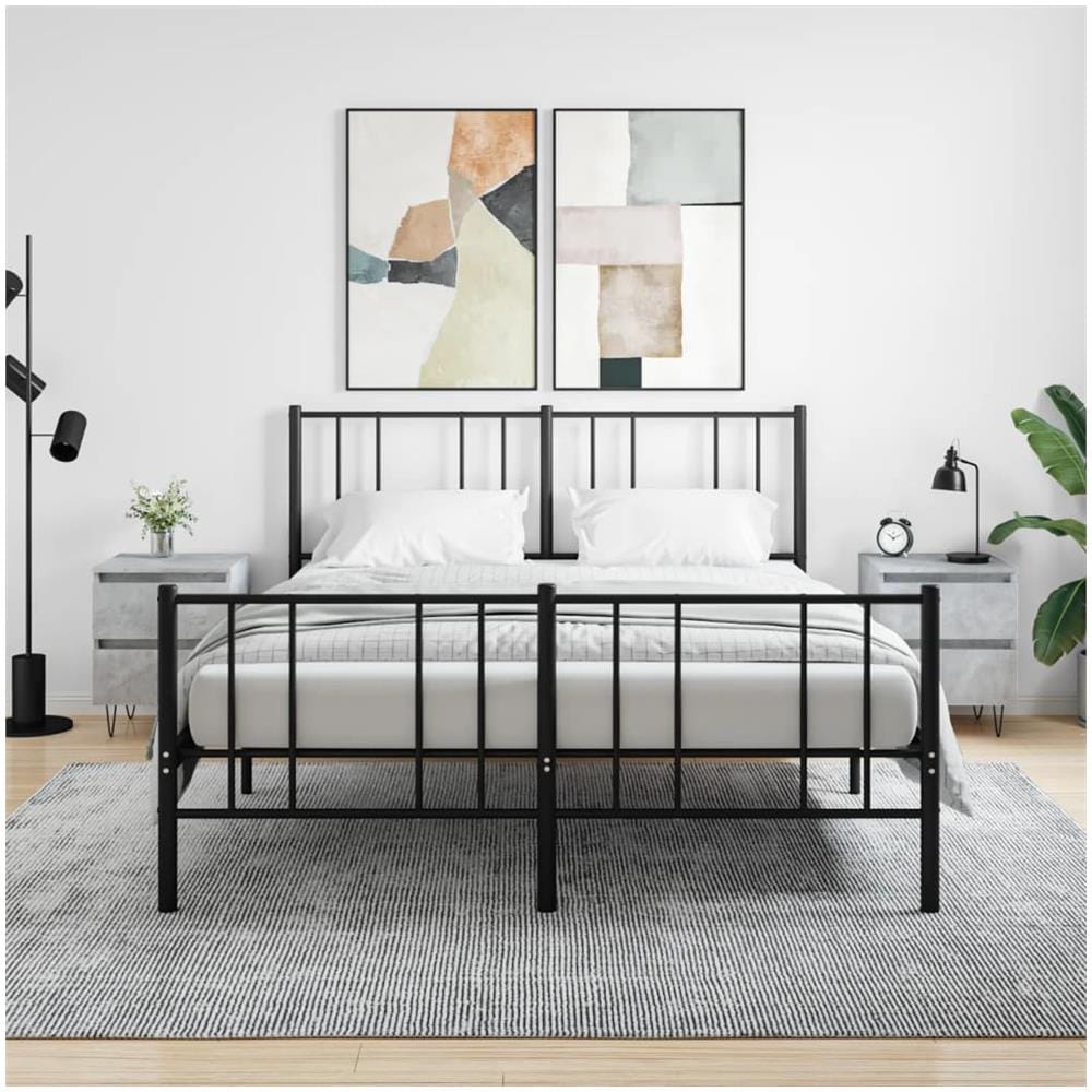 Comodini 2pz Grigio Cemento 40x35x50 Cm In Legno Multistrato - Foto 1