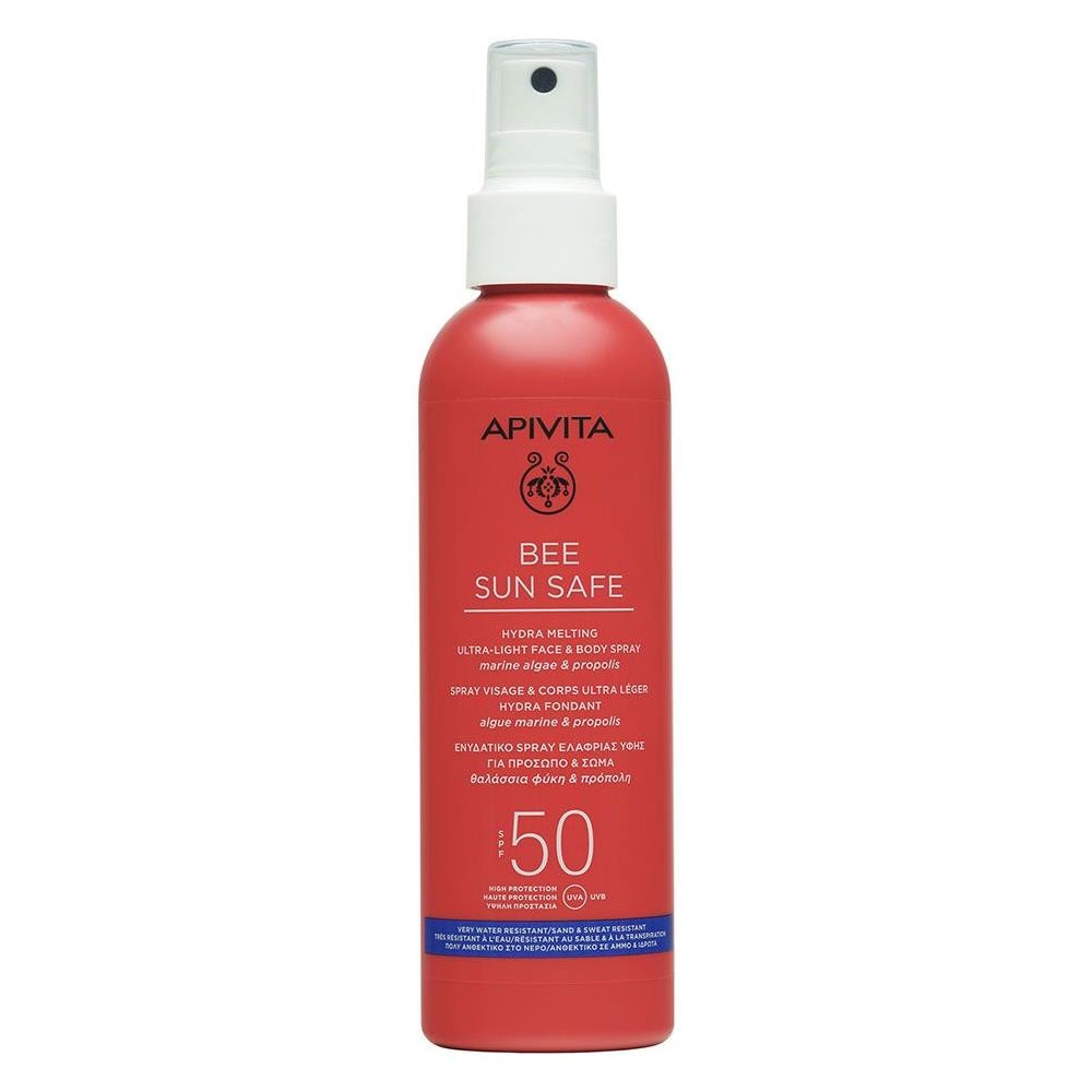 Spray Spf50 Ultraleggero Hydra Fondente Viso & Corpo 200ml Bee Sun Safe Apivita - Foto 1
