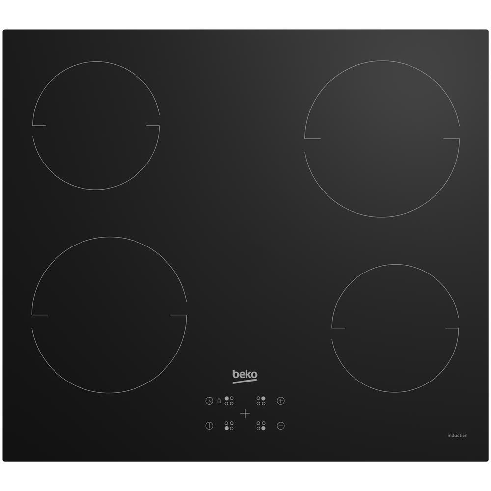 HII64401QT Piano cottura a induzione Elettrico 59 cm 4 Zone Nero - Foto 1