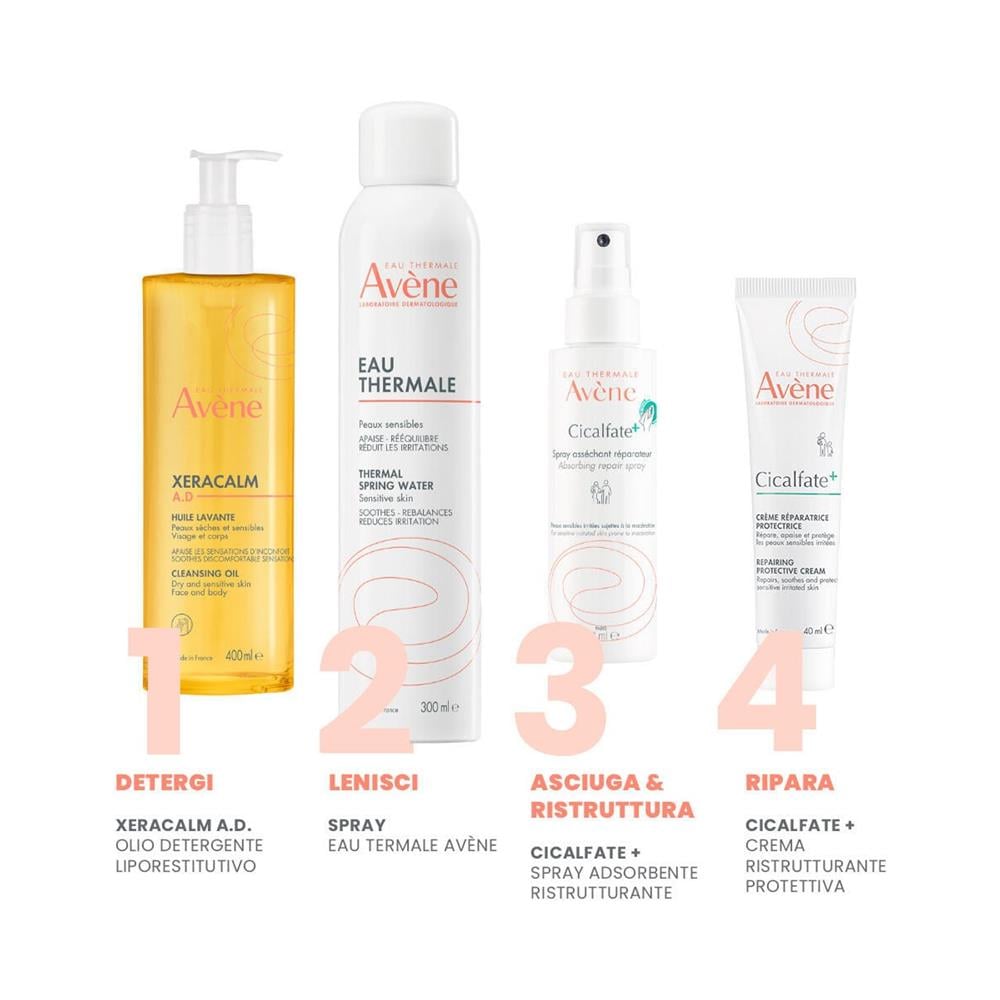 Eau Thermale Avene Cicalfate + Crema Ristrutturante Protettiva 40 ml - Foto 8