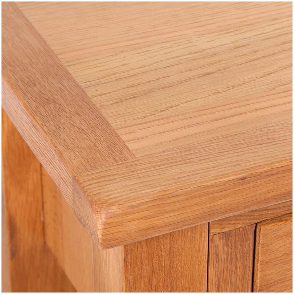 Tavolo Consolle con 2 Cassetti 83x30x73cm in Massello di Rovere - Foto 2