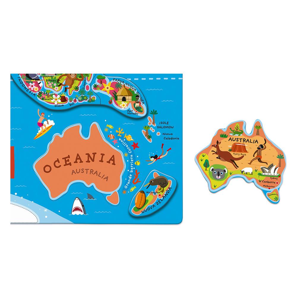 J05513 Il Mondo - Puzzle Magnetico (Versione Italiana)  - Foto 4