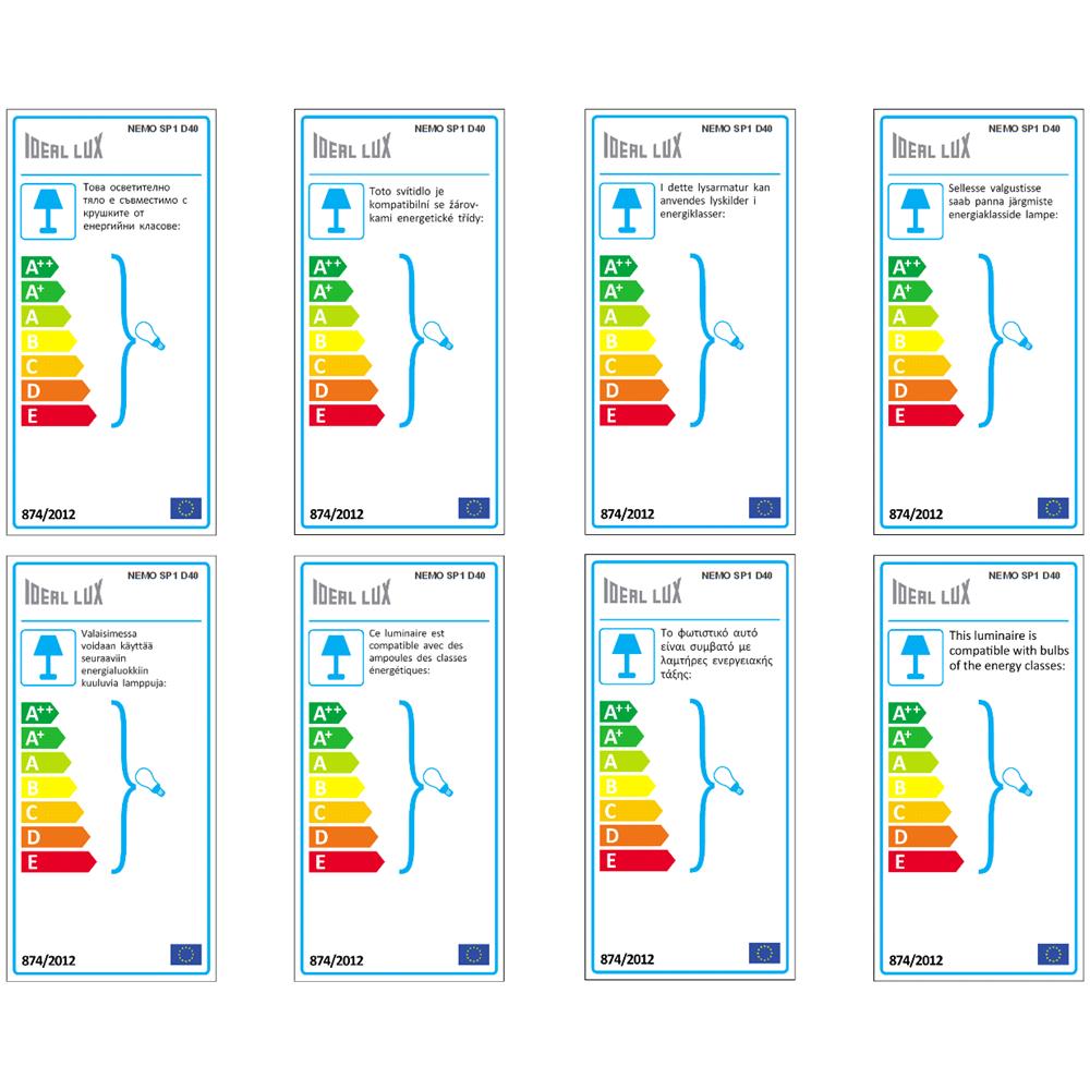 Lampada A Sospensione 60w E27 Ideal Lux Trasparente - Foto 4