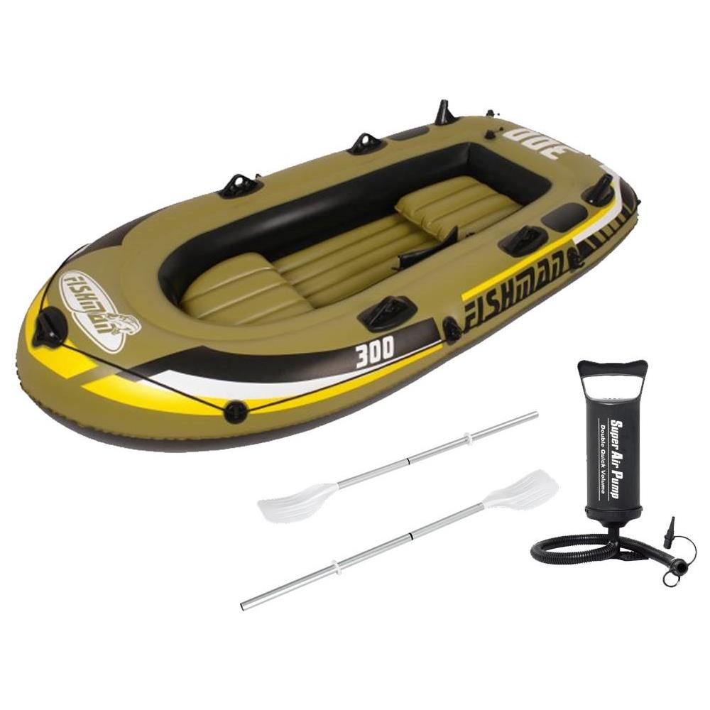 Gommone Canotto Battello Da Pesca Gonfiabile 262x145cm Fishman 300 Set - Foto 3