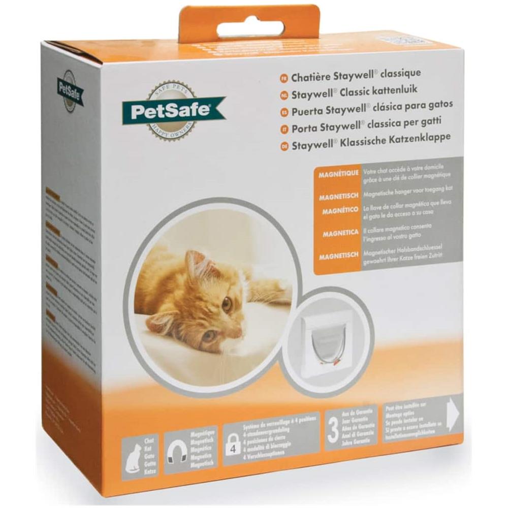 Porta per Gatti Magnetica a 4 Modalità Classic 932 Bianca - Foto 3