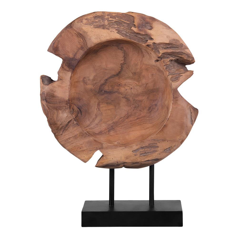 Statuetta Decorativa Pesce In Legno Chiaro Plaice Fish - Foto 2