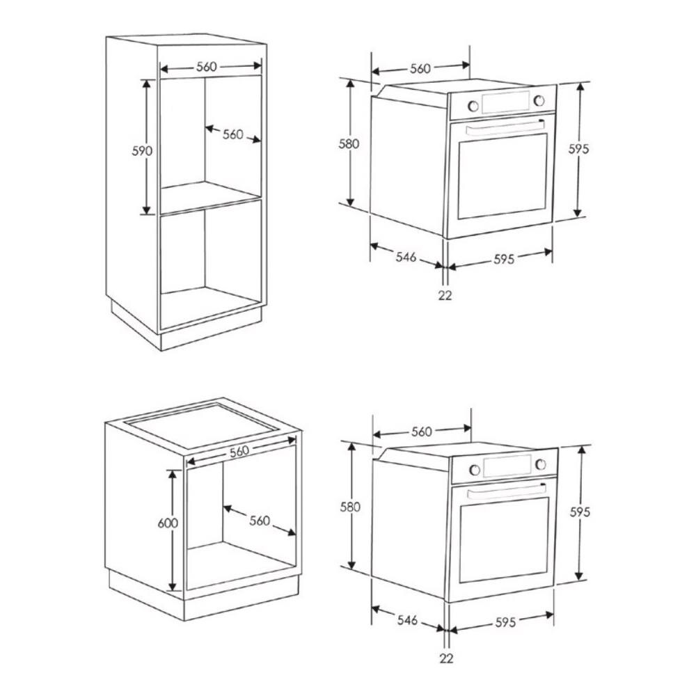 CANDY - Forno Elettrico da Incasso FCC604NAV Capacità 65 L Multifunzione  Ventilato Colore Avene - ePRICE