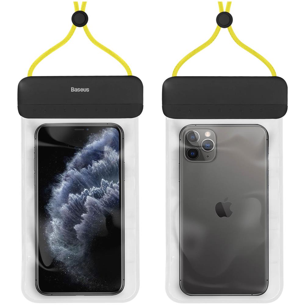 Custodia Impermeabile Smartphone Fino A 7,2 Pollici Touch Let's Go Baseus Giallo - Foto 1