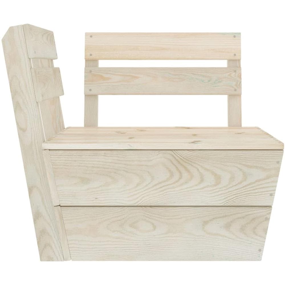 Divano Angolare Modulare su Pallet in Legno di Abete Impregnato - Foto 3