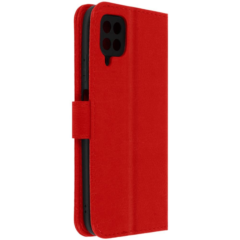 Custodia Samsung Galaxy M12 Protezione Con Portacarte Funzione Supporto Rossa - Foto 5