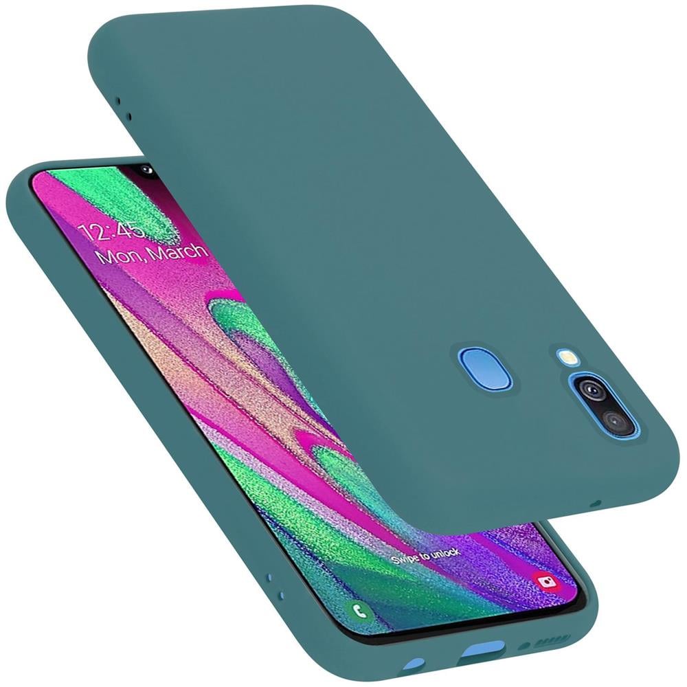 Custodia Compatibile Con Samsung Galaxy A40 In Liquid Verde - Coperchio Protettivo In Silicone Tpu Flessibile - Foto 1