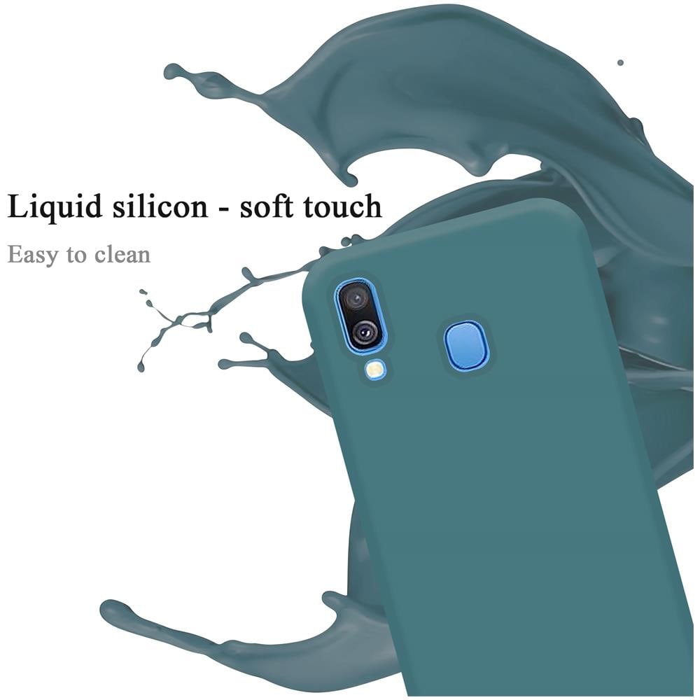 Custodia Compatibile Con Samsung Galaxy A40 In Liquid Verde - Coperchio Protettivo In Silicone Tpu Flessibile - Foto 2