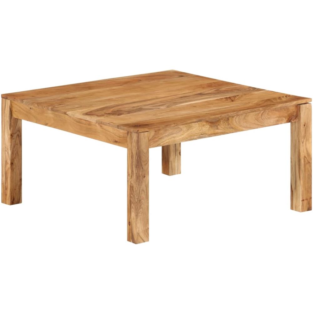 Tavolino Da Salotto 80x80x40 Cm In Legno Massello Di Acacia - Foto 1