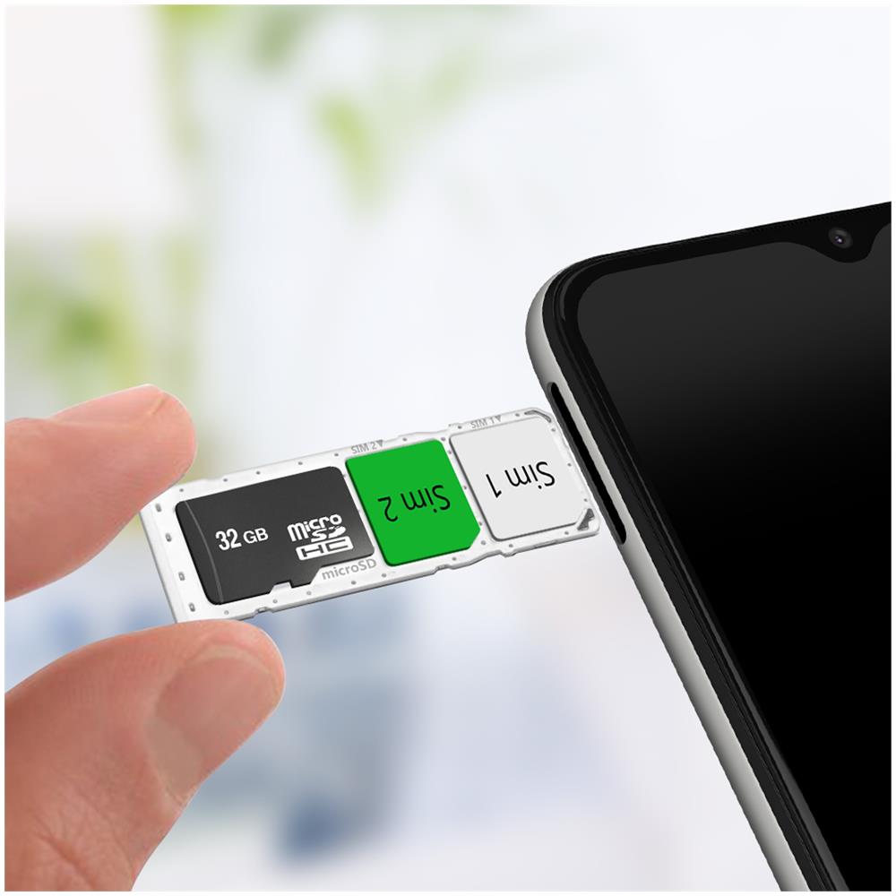 Slot Scheda Sim Di Ricambio Compatibile Per Samsung Galaxy A03s Bianco - Foto 2