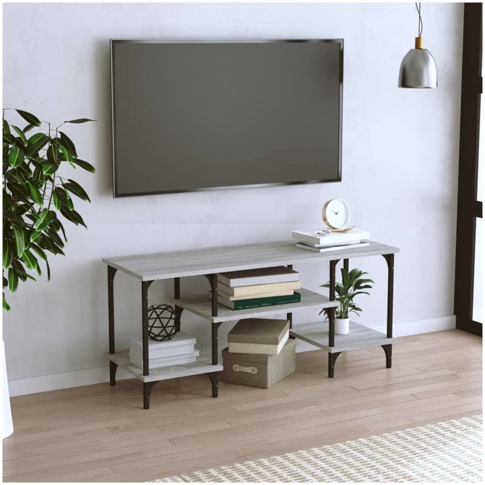 Mobile Porta Tv Grigio Sonoma 102x35x45,5 Cm Legno Multistrato - Foto 1