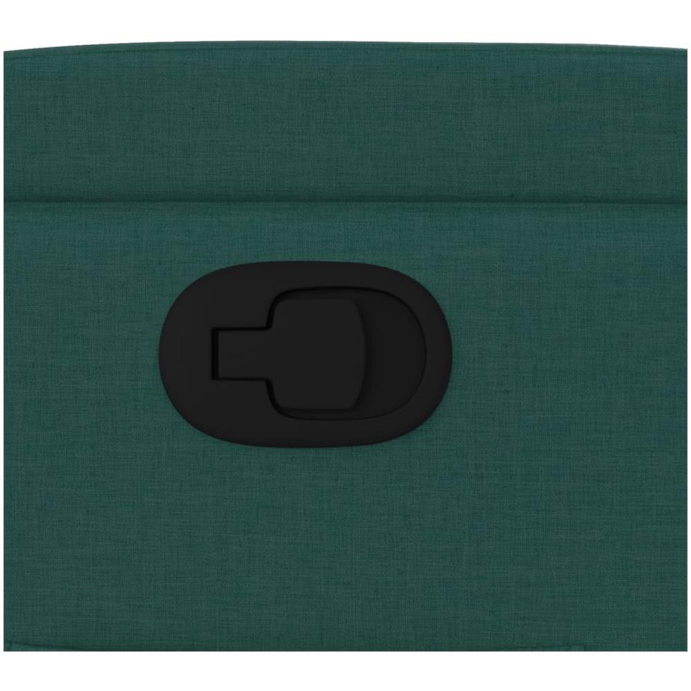 Poltrona Reclinabile In Tessuto Verde Scuro - Foto 10