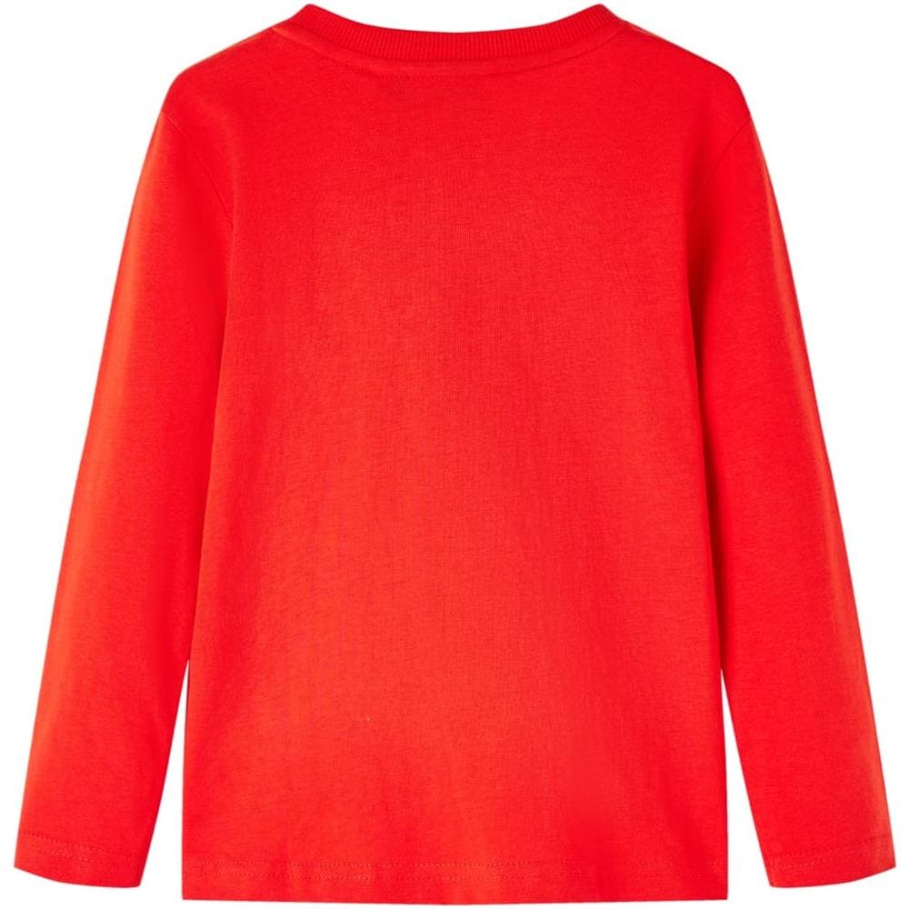 Maglietta Per Bambini A Maniche Lunghe Con Stampa Bicicletta Rossa 104 - Foto 2