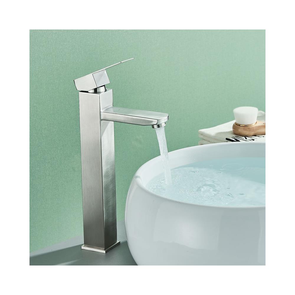 Rubinetto per lavabo da bagno, Blackswan, tipo M308, modello lungo in nichel, misura 30,5 cm - Foto 2