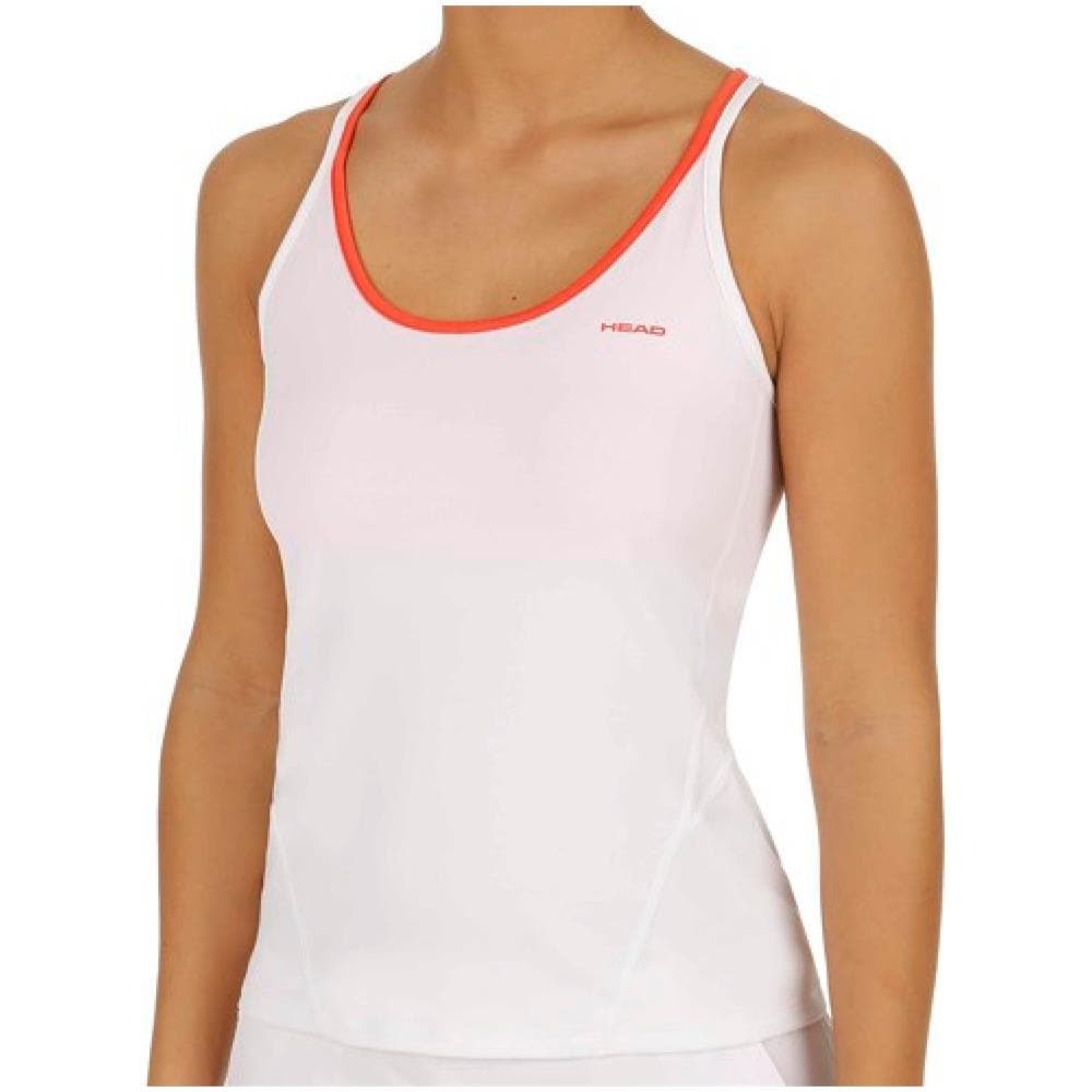 Canotta Performance Tank Top Donna Bianco Rosso M - Foto 1