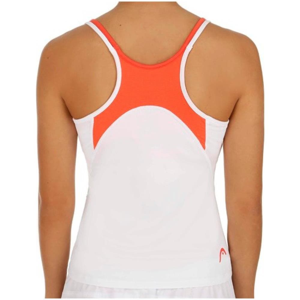 Canotta Performance Tank Top Donna Bianco Rosso M - Foto 2