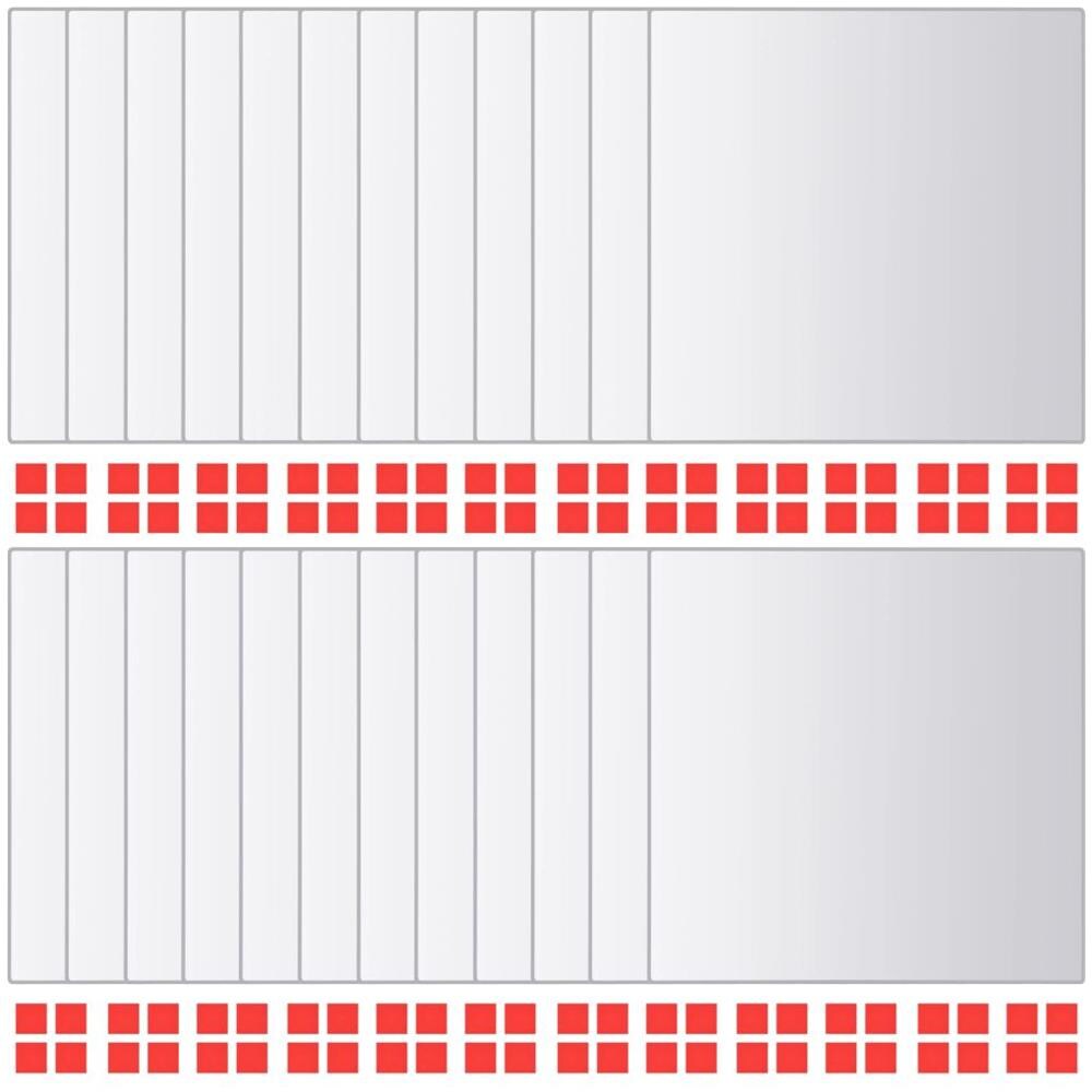 24 Pz Piastrelle A Specchio Quadrate In Vetro - Foto 2