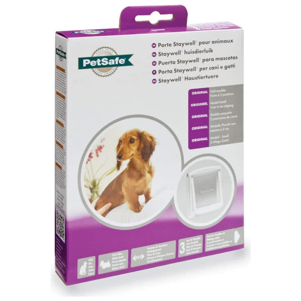 Porta per Animali a 2 Direzioni 715 Piccola 17,8x15,2cm Bianca - Foto 3