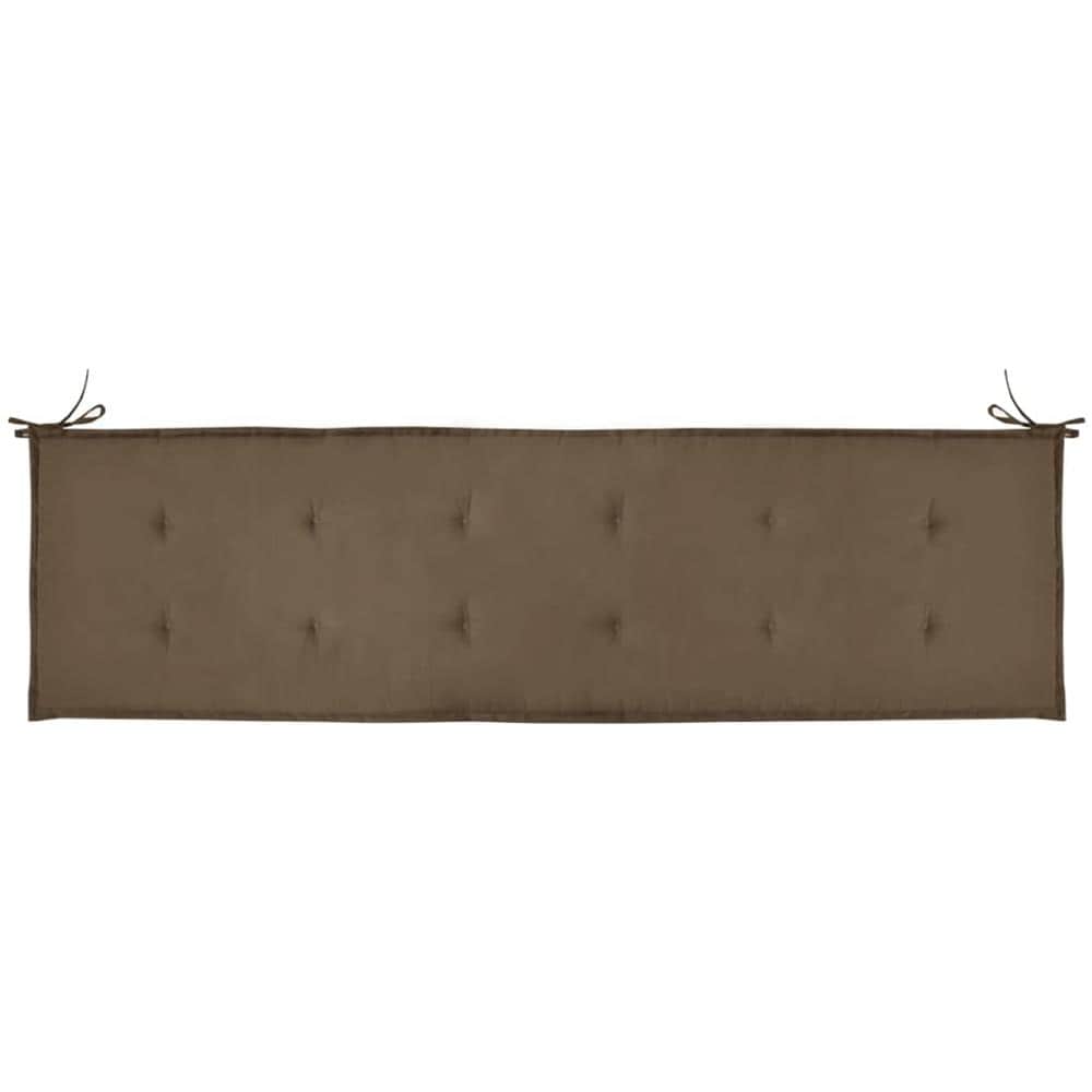 Cuscino per Panca da Giardino Grigio Talpa 180x50x4 cm - Foto 2