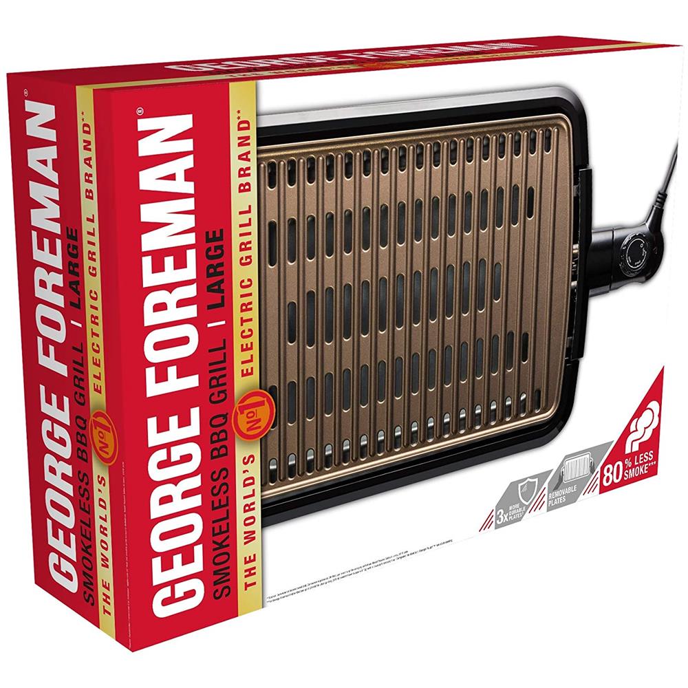 Griglia Elettrica Smokeless BBQ Large Potenza 1350 Watt Colore Nero - Foto 8