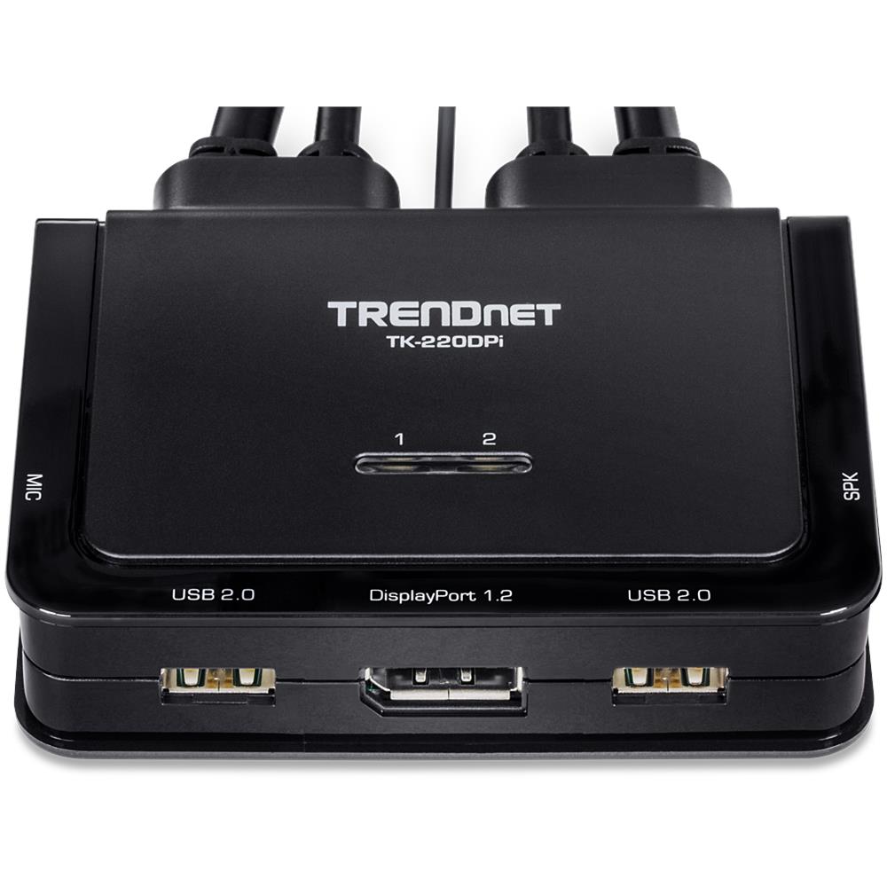TK-220DPI Switch per Keyboard-Video-Mouse (kvm) Nero - Foto 2