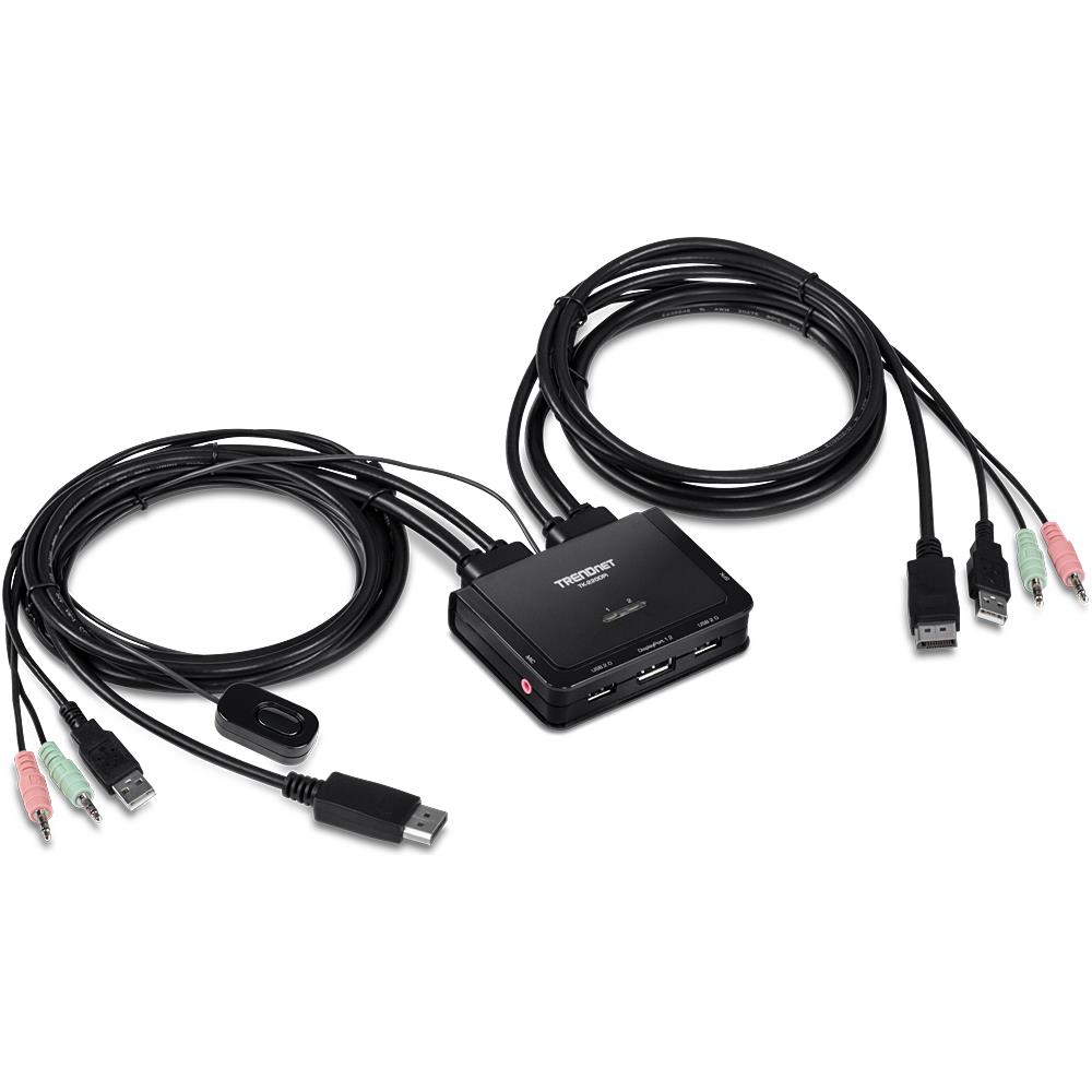 TK-220DPI Switch per Keyboard-Video-Mouse (kvm) Nero - Foto 1