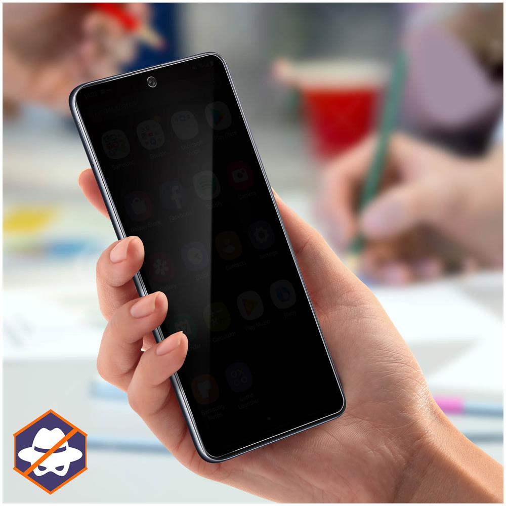 Pellicola Samsung A71 Antispia Vetro Temperato 9h Smussato Trasparente - Foto 2