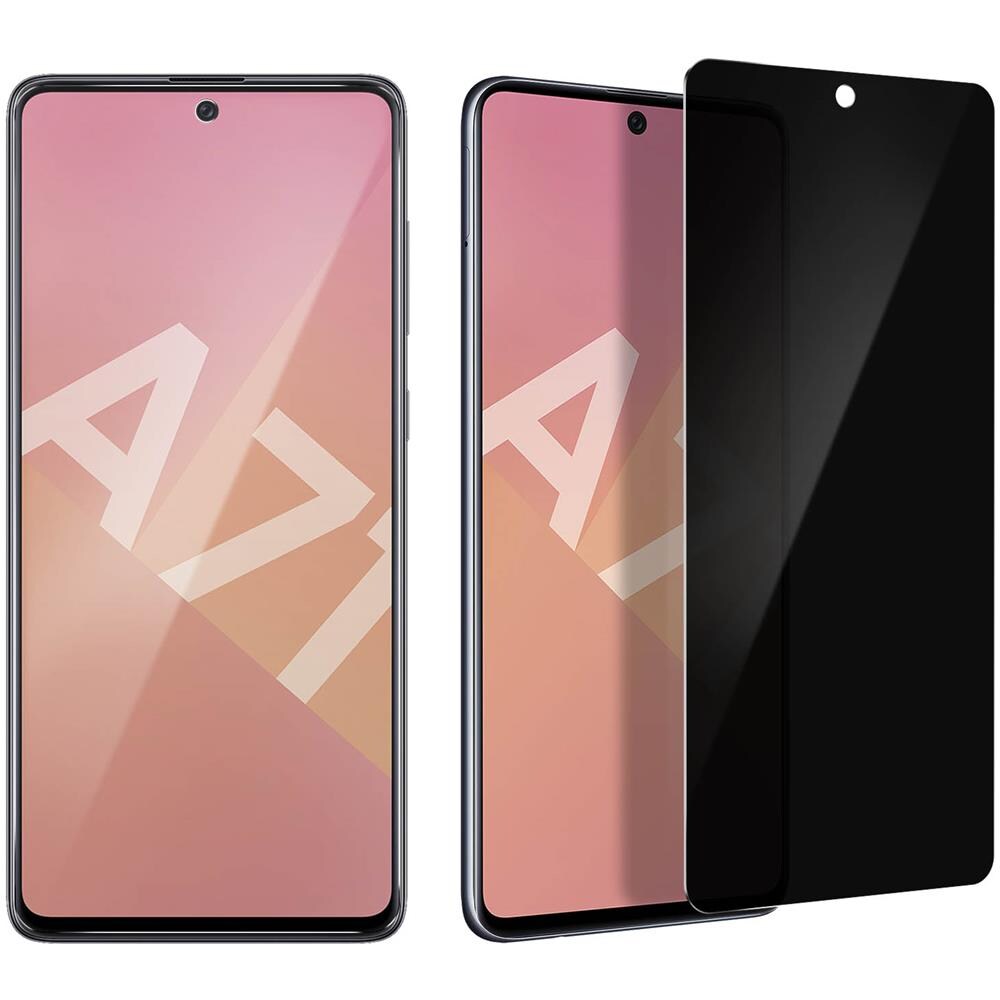 Pellicola Samsung A71 Antispia Vetro Temperato 9h Smussato Trasparente - Foto 1