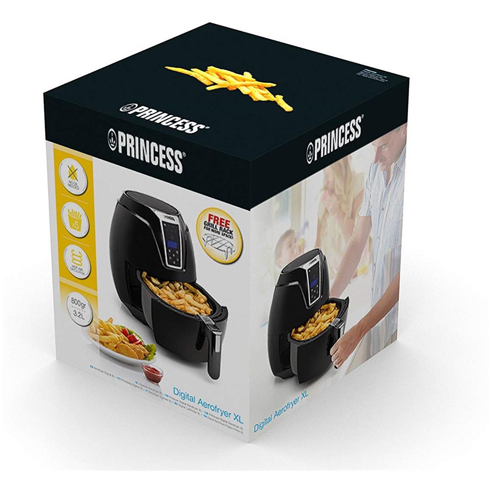 Friggitrice ad Aria Aerofryer 01.182021.01.001 Capacità 3.2 Litri 1400 Watt Colore Nero - Foto 10