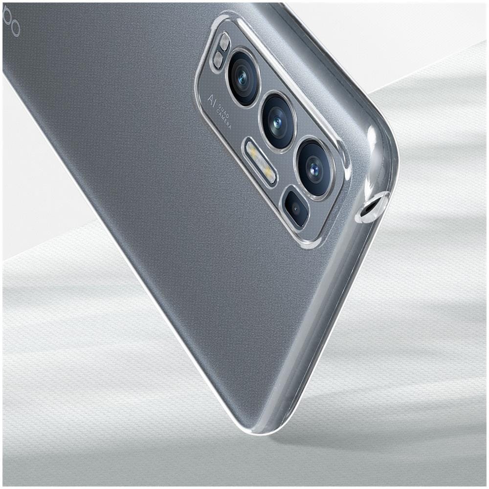 Cover Silicone Flessibile Oppo Find X3 Neo + Vetro Temperato Bordo Nero - Foto 2