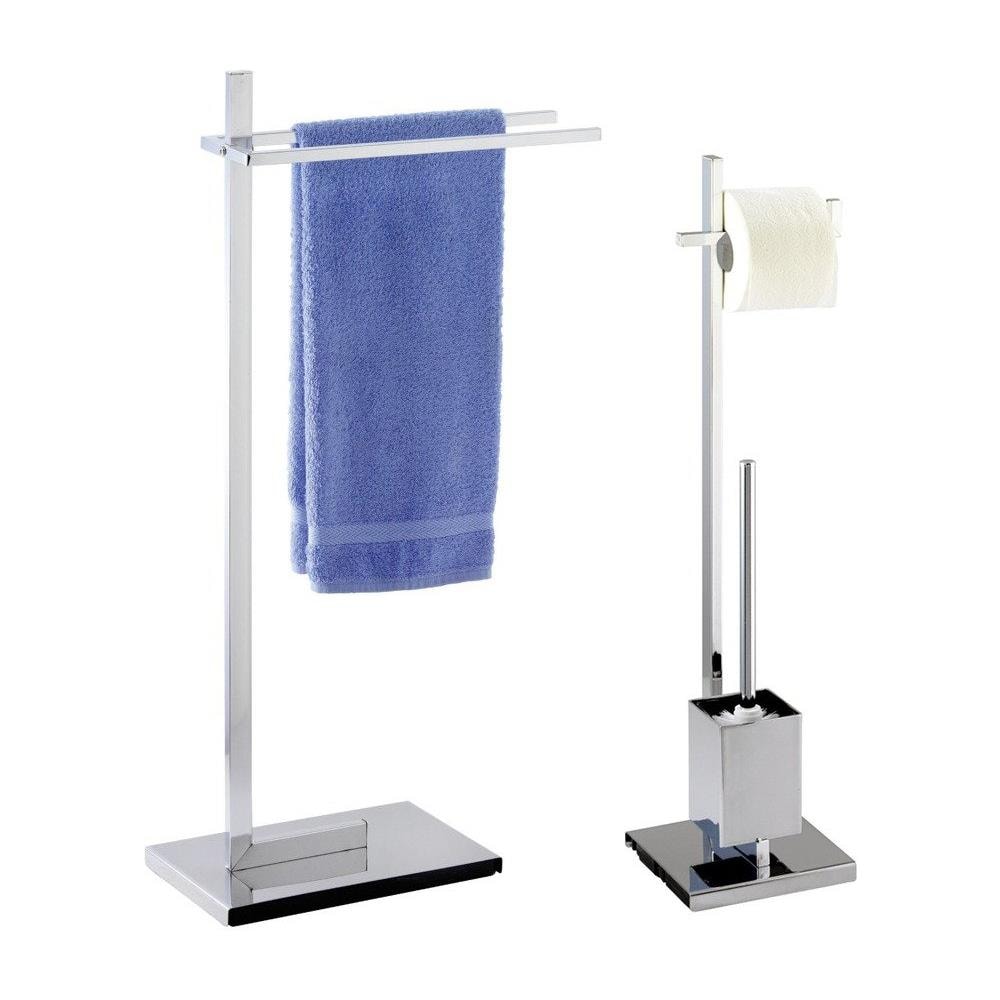 Porta Carta Igienica E Scopino Quadro Per Wc - 2 In 1, Venko - Foto 2