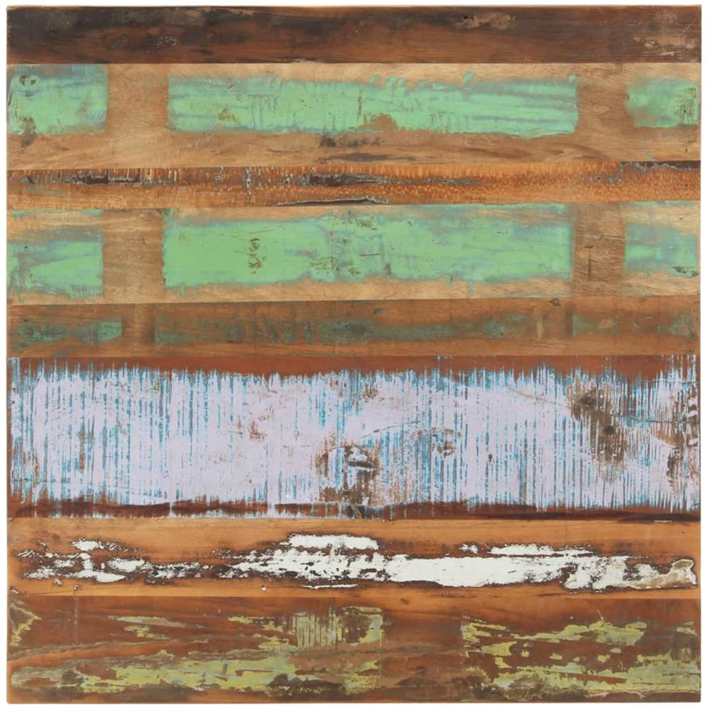 Tavolino Da Salotto 80x80x40 Cm In Legno Massello Di Recupero - Foto 3