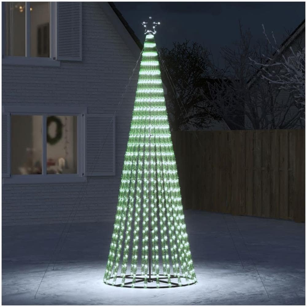 Illuminazione Albero Natale a Cono 688LED Bianco Freddo 300cm - Foto 1