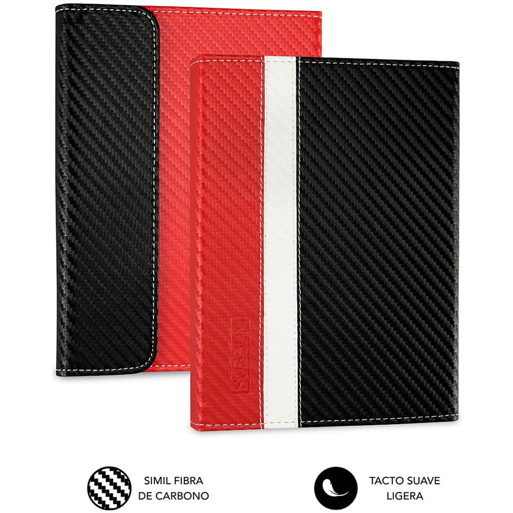 SUB-CUE-1EC002 custodia per e-book reader 15,2 cm (6") Custodia a libro Nero, Rosso, Bianco - Foto 3