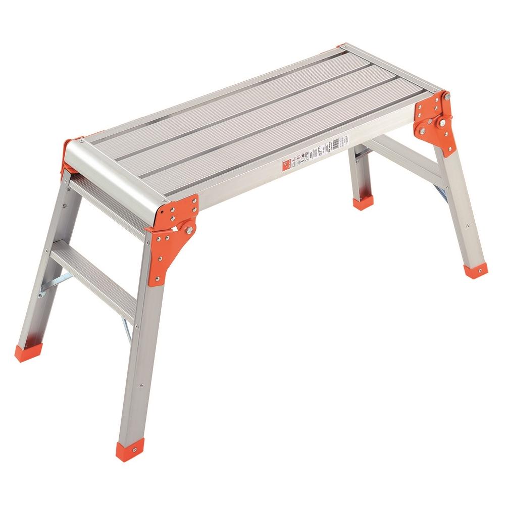 Piattaforma Da Lavoro Richiudibile In Alluminio, 79x30xh51 Cm 79x30xh. 51 Cm - Foto 1