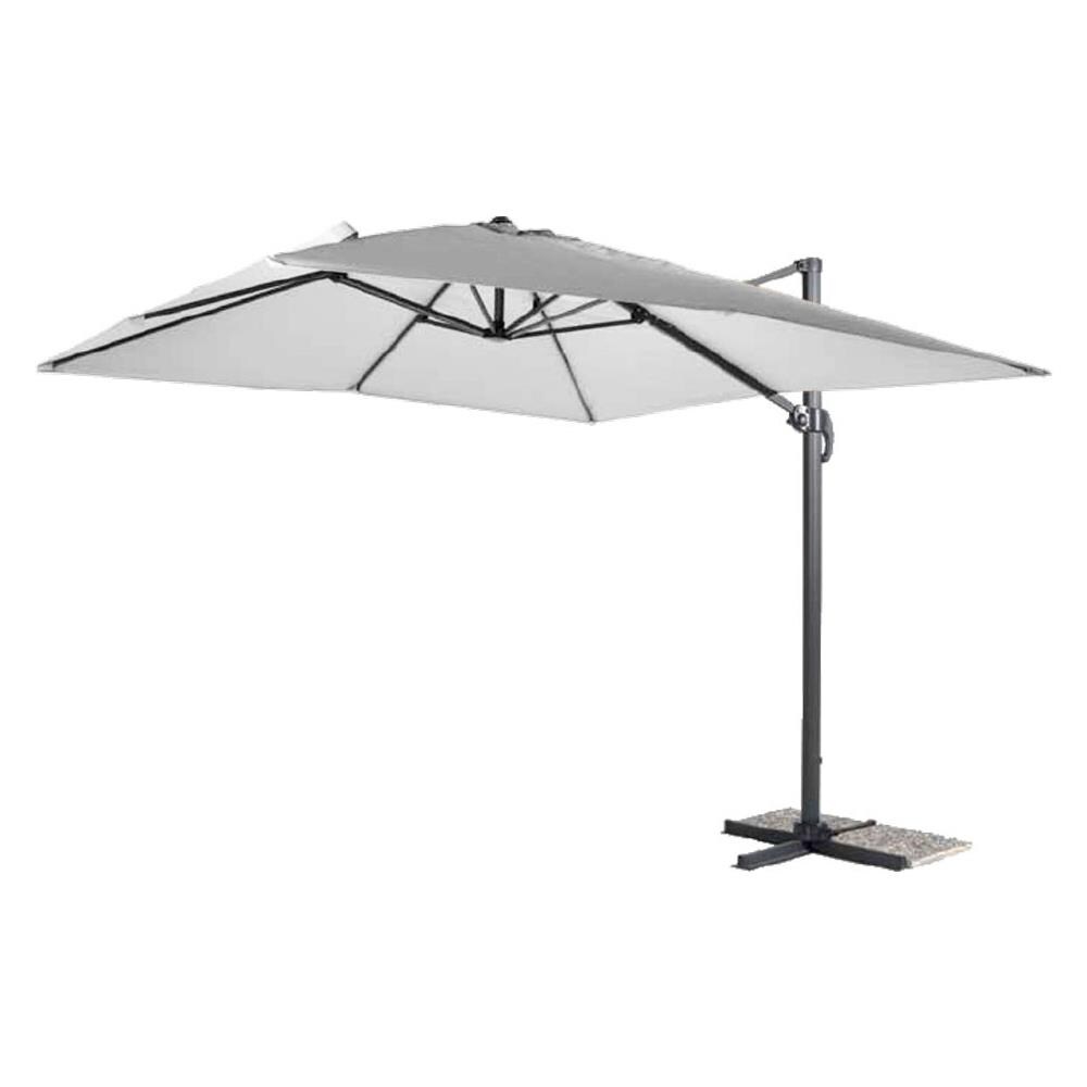 Ombrellone SENSO 3x3 m braccio Retrattile Alluminio Bianco per Giardino - Foto 5