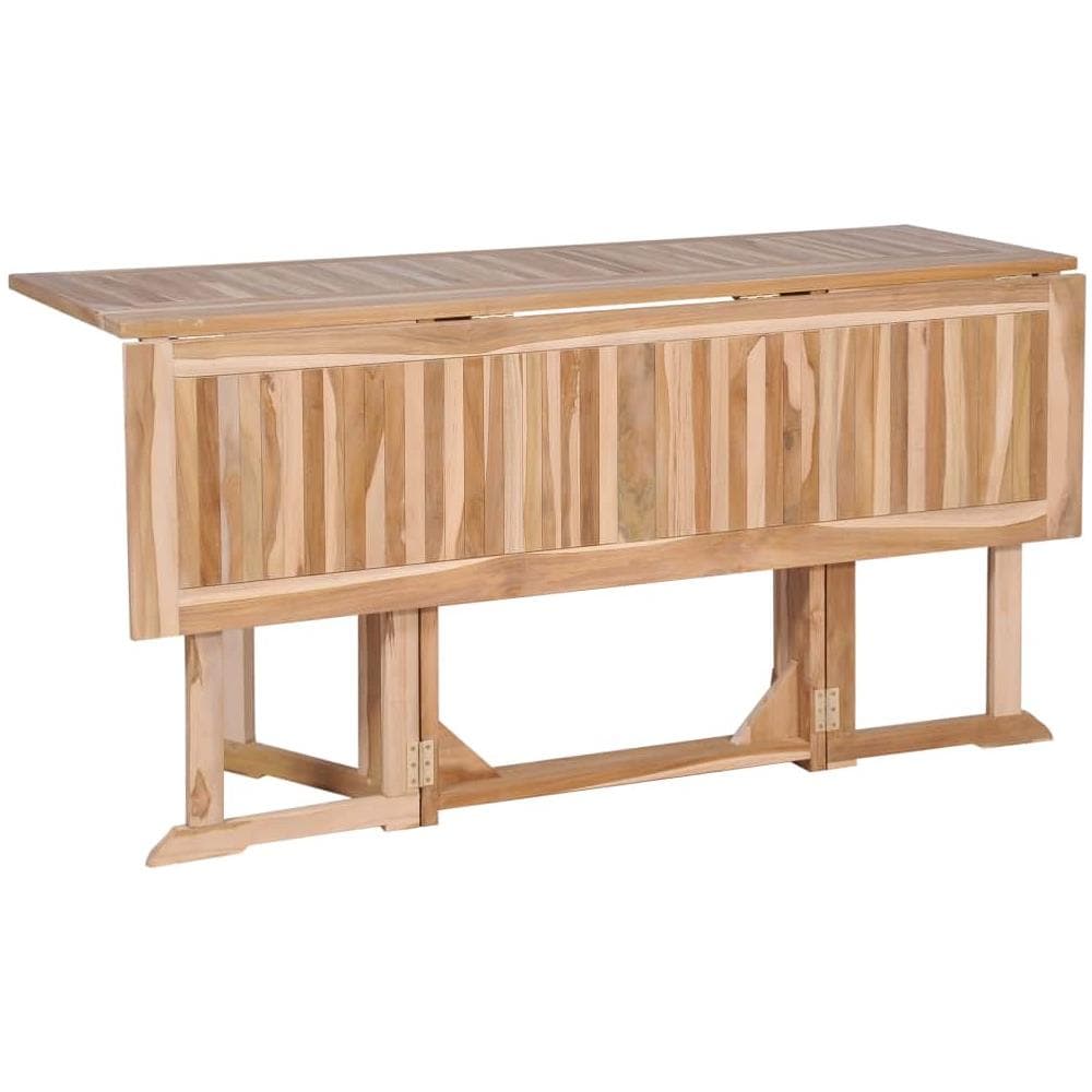 Set Tavolo E Sedie Pieghevoli 7 Pz In Massello Di Teak - Foto 7