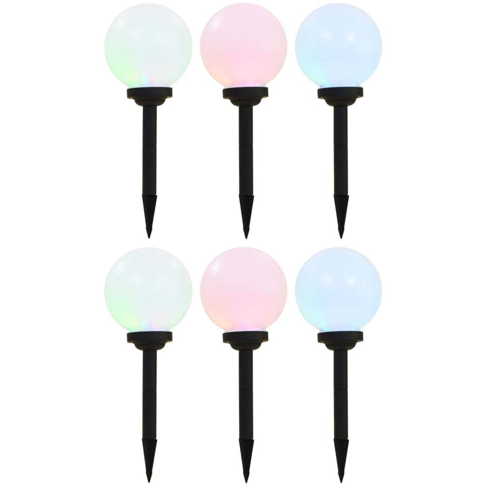 Lampade Solari Da Esterni 6 Pz Sferiche Led Rgb 20 Cm - Foto 1