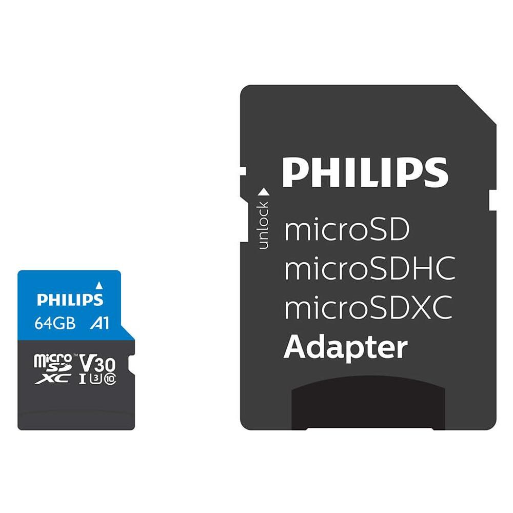 MicroSDXC Card 64GB Class 10 UHS-I U3 incl. adatt. - Foto 1