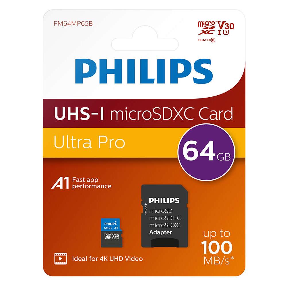 MicroSDXC Card 64GB Class 10 UHS-I U3 incl. adatt. - Foto 2