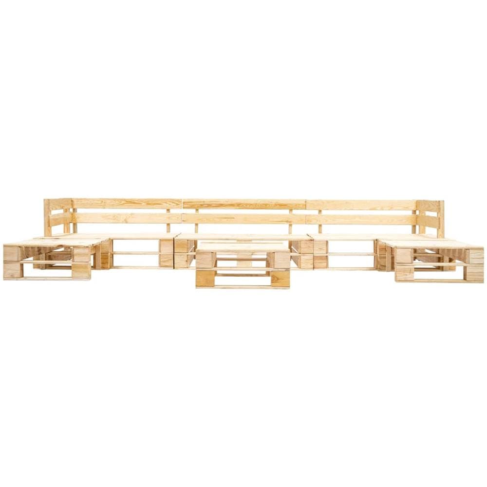 Set Divani Da Giardino Su Pallet 6pz Naturale Legno Fsc - Foto 2
