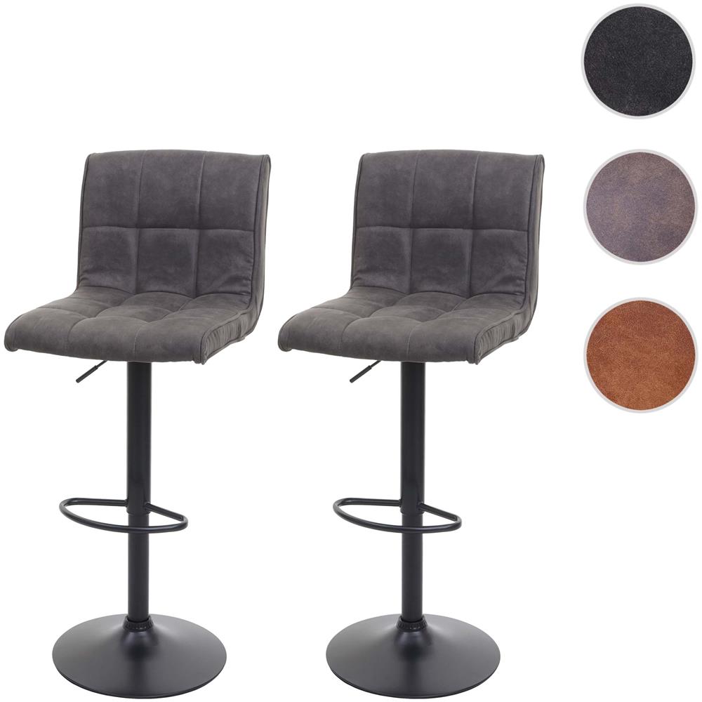 Set di 2 lettini da giardino reclinabili SINTRA in alluminio nero con